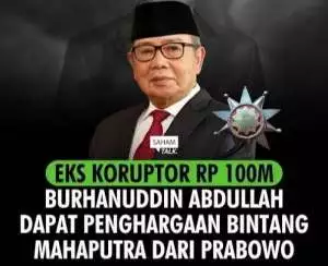 Kontroversi terpidana korupsi Burhanuddin Abdullah: Dari bintang Mahaputera kini disebut calon Gubernur BI