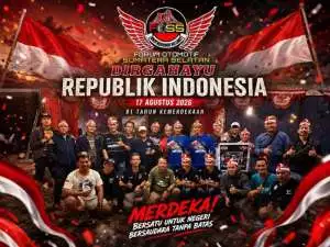 Forum Otomotif Sumsel (POSS) Sambut HUT Ke-81 Kemerdekaan RI, Berlangsung Meriah