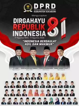 DPRD Kabupaten Sukabumi Mengucapkan Selamat HUT RI Ke 81 17 Agustus 2026