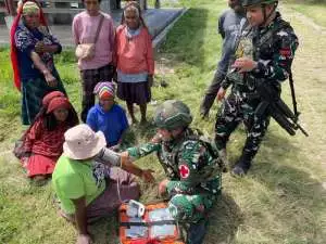 Pererat Ukhuwah di Garis Batas, Pos Kotis Satgas Yonarmed 13/Nanggala Gelar Peringatan Maulid Nabi Muhammad SAW 1448 H di Mushola Al-Mujahidin