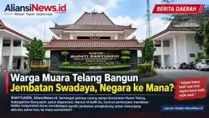 Warga Muara Telang Bangun Jembatan Swadaya, Negara ke Mana?