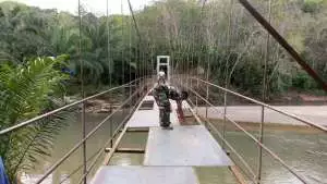Jembatan Gantung Desa Garonggang Rampung Diperbaiki, Akses Warga Kembali Nyaman