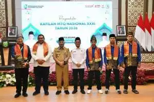 Tembus 6 Besar MTQ Nasional, Duta Qur’an Sumsel Disambut Hangat di Griya Agung