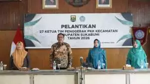 27 Ketua TP PKK Kecamatan Dilantik, Bupati Sukabumi Tekankan Kepekaan terhadap Persoalan Masyarakat