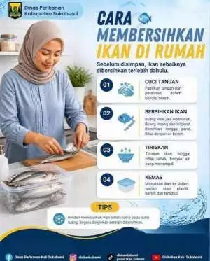 Dinas Perikanan Kabupaten Sukabumi Bagikan Tips Menyimpan Ikan agar Tetap Segar dan Bermutu
