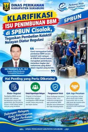 Dinas Perikanan Kabupaten Sukabumi Klarifikasi Isu Penimbunan BBM di SPBUN Cisolok, Tegaskan Pembelian Kolektif Nelayan Diatur Regulasi