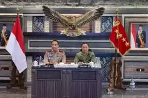 Temui Panglima TNI, Kapolri bahas narkotika hingga tambang ilegal