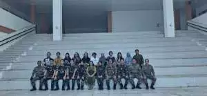 Kasdim 1016/Plk Hadiri Pelepasan Mahasiswa Kadet UNHAN RI